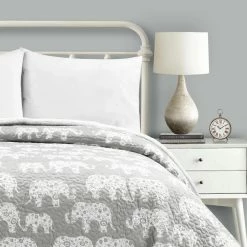 Coupon ???? Lush Decor Elephant Parade Sherpa Blanket And Coverlet ???? -Ella Jayne shop unnamed file 1042