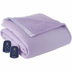 Wholesale ???? Micro Flannel® Reverse To Sherpa Electric Blanket ????