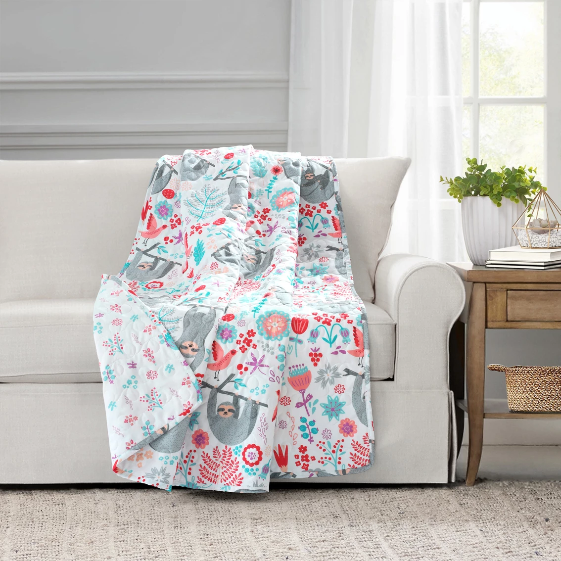 New ???? Lush Decor Hygge Sloth Throw, 50 In. X 60 In. ⭐ 4 New ???? Lush Decor Hygge Sloth Throw, 50 In. X 60 In. ⭐ - Image 2