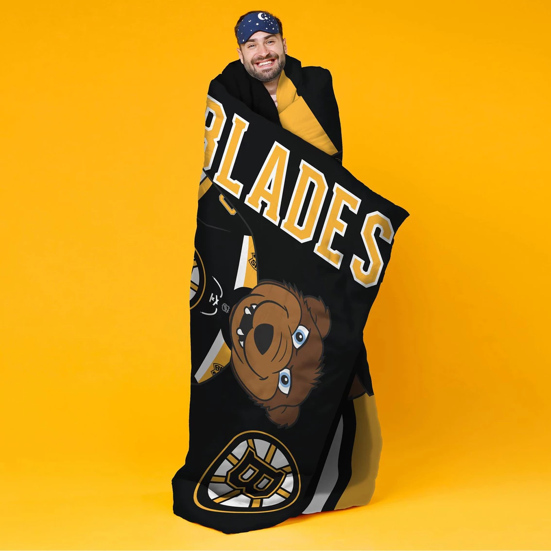 Budget ???? NHL Boston Bruins Blades 60 X 80 In. Throw Blanket ???? 6 Budget ???? NHL Boston Bruins Blades 60 X 80 In. Throw Blanket ???? - Image 4