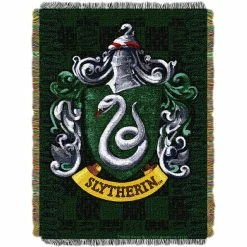 Cheapest ???? Northwest Harry Potter Slytherin Shield Woven Tapestry Throw ????