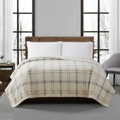 Hot Sale ???? London Fog Popcorn Plaid Plush 50 X 60 In. Throw ???? -Ella Jayne shop unnamed file 1300