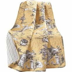 Top 10 ???? Lush Decor French Country Toile Cotton Reversible Throw ✔️ -Ella Jayne shop unnamed file 1329