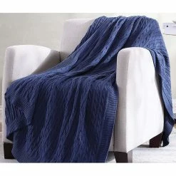 Cheapest ???? The Nesting Company Oak 100% Cotton Cable Knitted 50 In. X 70 In. Throw ???? -Ella Jayne shop unnamed file 1347