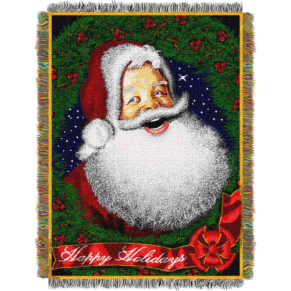 Hot Sale ⌛ Northwest Howdy Santa Woven Tapestry Throw ???? 3 Hot Sale ⌛ Northwest Howdy Santa Woven Tapestry Throw ????