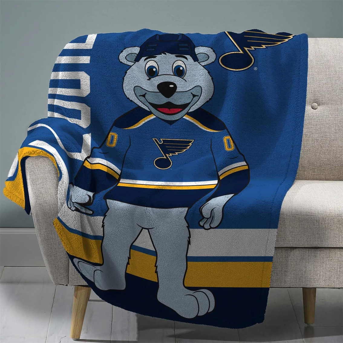 Cheap ???? NHL St. Louis Blues Louie Throw Blanket 60 X 80 In. ???? 3 Cheap ???? NHL St. Louis Blues Louie Throw Blanket 60 X 80 In. ????