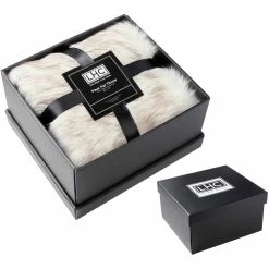 Brand new ✨ Lavish Home Faux Wolf Fur Throw Blanket And Gift Box 60"x70" ????