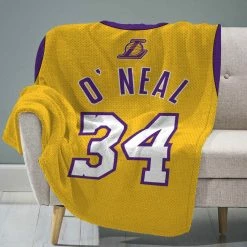Wholesale ???? NBA Sleep Squad Los Angeles Lakers Shaquille O'Neal Jersey Raschel Plush Blanket ???? -Ella Jayne shop unnamed file 1590