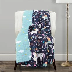 New ???? Lush Decor Unicorn Heart Throw ????