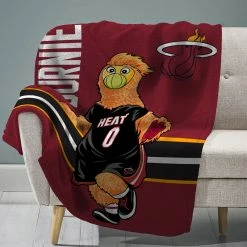 Flash Sale ???? NBA Sleep Squad Miami Heat Burnie Raschel Plush Blanket ???? -Ella Jayne shop unnamed file 1644