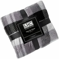 Buy ❤️ Lavish Home Plaid Faux Fur Throw Blanket 60 In. X 70 In. ????