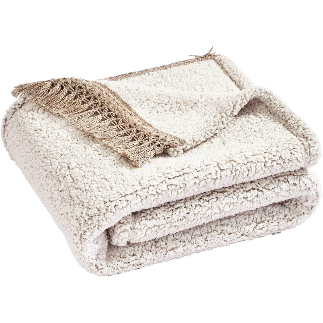 Best reviews of ❤️ Lush Decor Sherpa Tassel Fringe 50 X 60 In. Single Throw ???? 4 Best reviews of ❤️ Lush Decor Sherpa Tassel Fringe 50 X 60 In. Single Throw ???? - Image 2