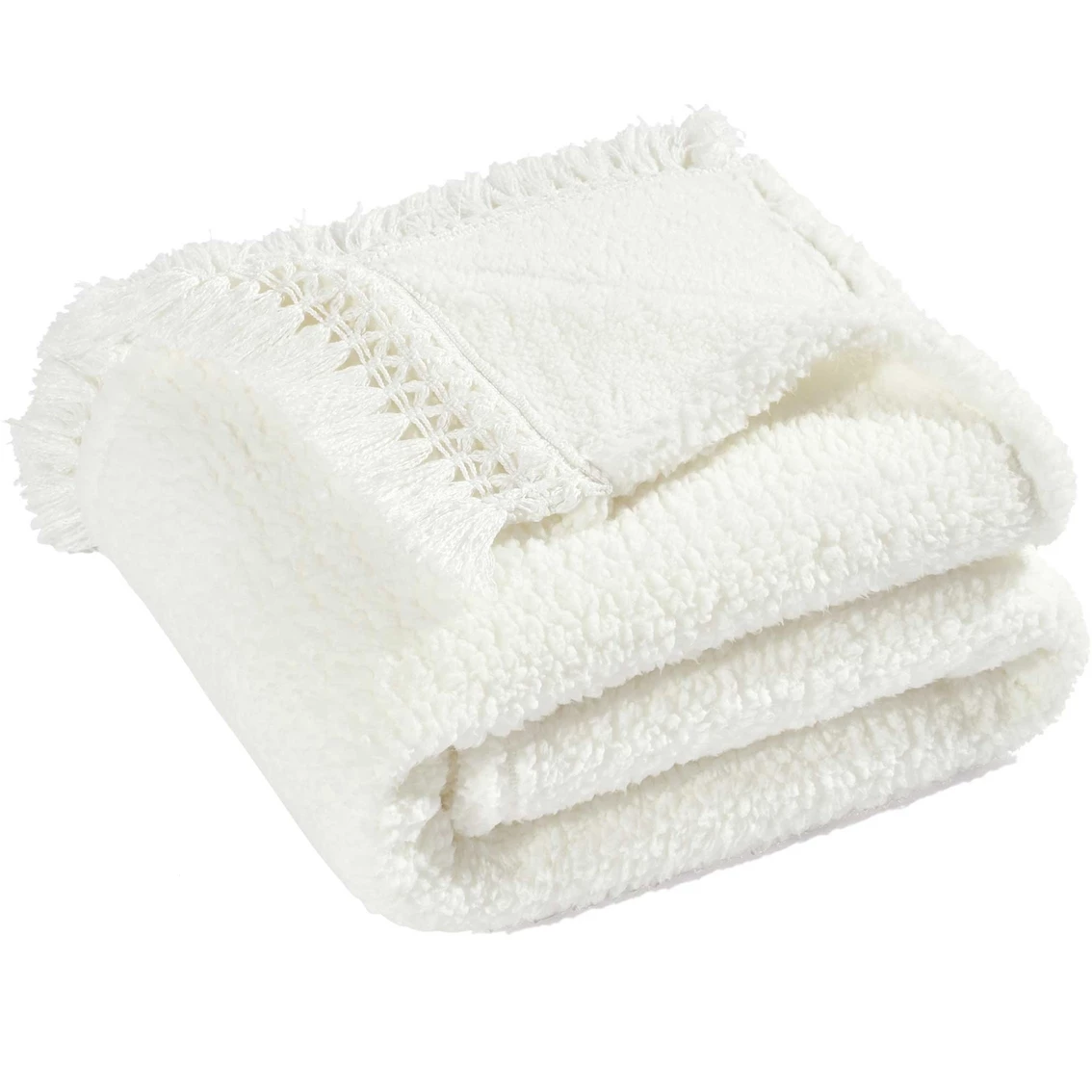 Best reviews of ❤️ Lush Decor Sherpa Tassel Fringe 50 X 60 In. Single Throw ???? 5 Best reviews of ❤️ Lush Decor Sherpa Tassel Fringe 50 X 60 In. Single Throw ???? - Image 3