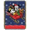 Outlet ???? Northwest Mickey's Sleigh Ride Woven Tapestry Throw ✔️ -Ella Jayne shop unnamed file 1878