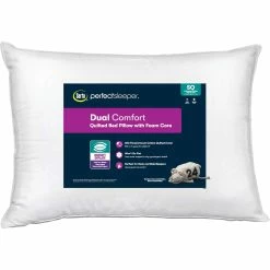 Outlet ???? Serta Perfect Sleeper Dual Comfort Quilted Cotton Pillow Jumbo ????
