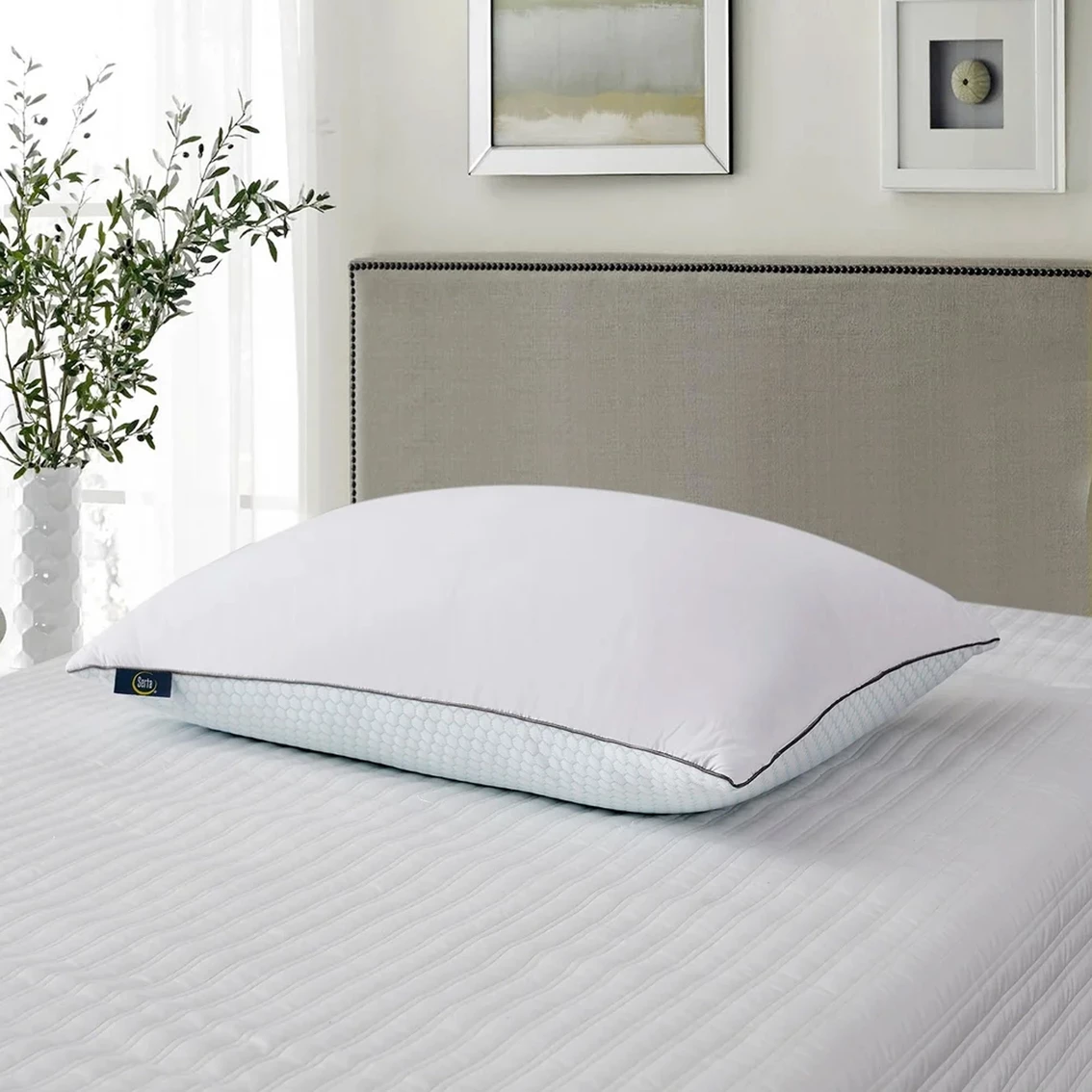 Promo ???? Serta 233 Thread Count ???? Summer/Winter White Goose Feather Bed Pillows, 2 Pk. ???? 3 Promo ???? Serta 233 Thread Count ???? Summer/Winter White Goose Feather Bed Pillows, 2 Pk. ????