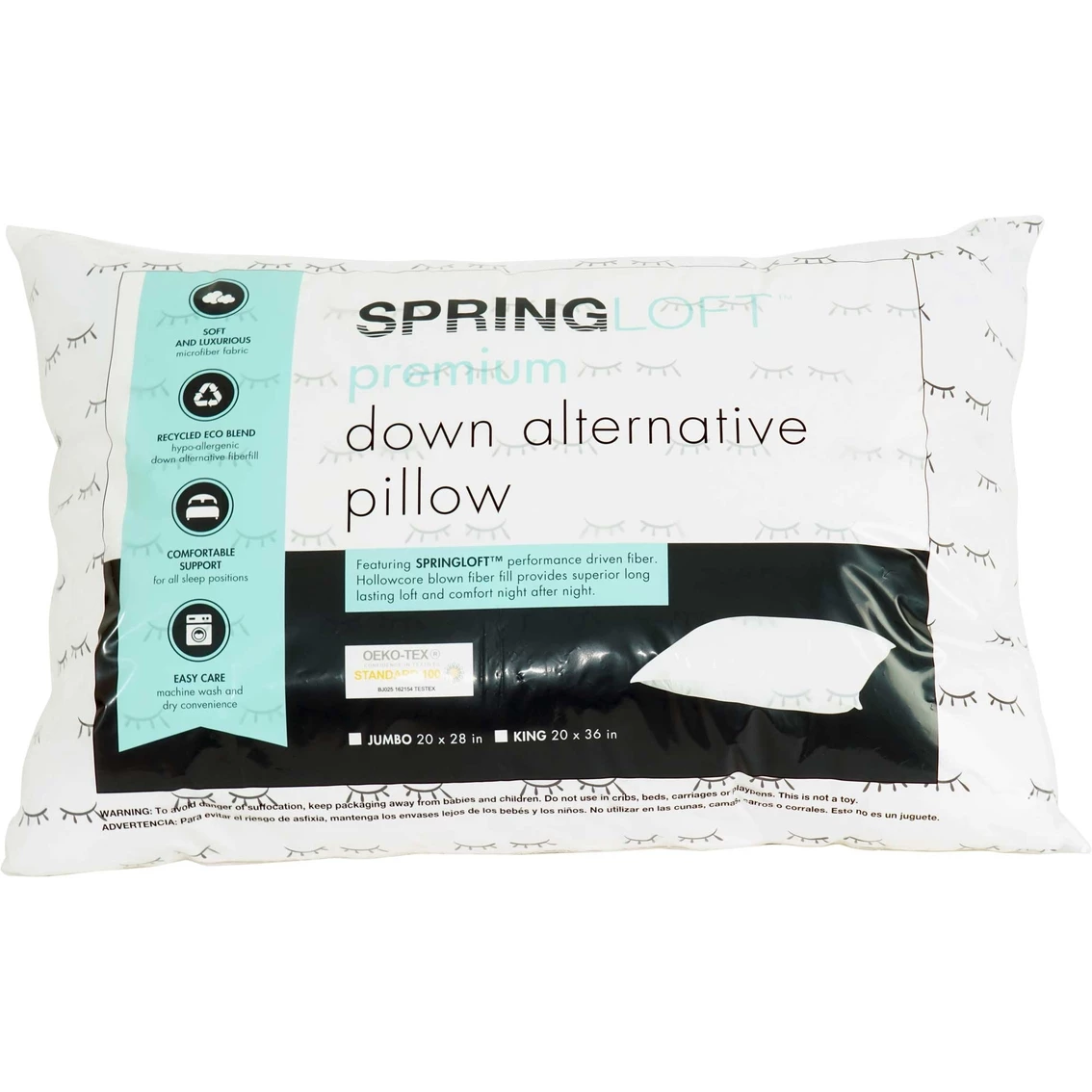 Best Pirce ✔️ SPRINGLOFT Single Pack Eyelash Printed Pillow Jumbo ⌛ 4 Best Pirce ✔️ SPRINGLOFT Single Pack Eyelash Printed Pillow Jumbo ⌛ - Image 2