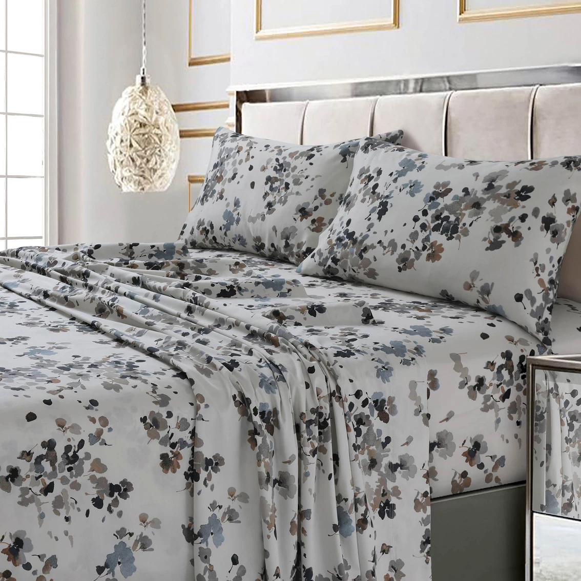 Hot Sale ✨ Tribeca Living Lisbon Island 300 TC Extra Deep Pocket Sheet Set ✨ 3 Hot Sale ✨ Tribeca Living Lisbon Island 300 TC Extra Deep Pocket Sheet Set ✨