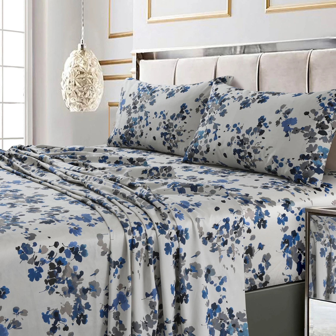 Hot Sale ✨ Tribeca Living Lisbon Island 300 TC Extra Deep Pocket Sheet Set ✨ 4 Hot Sale ✨ Tribeca Living Lisbon Island 300 TC Extra Deep Pocket Sheet Set ✨ - Image 2