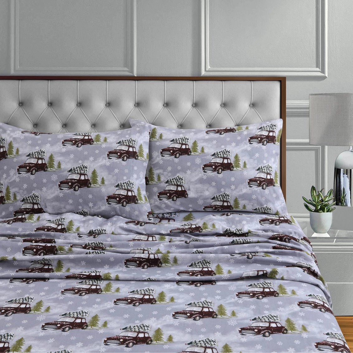 Cheapest ???? Tribeca Living Winter Outing Flannel Printed Extra Deep Pocket Sheet Set ???? 4 Cheapest ???? Tribeca Living Winter Outing Flannel Printed Extra Deep Pocket Sheet Set ???? - Image 2