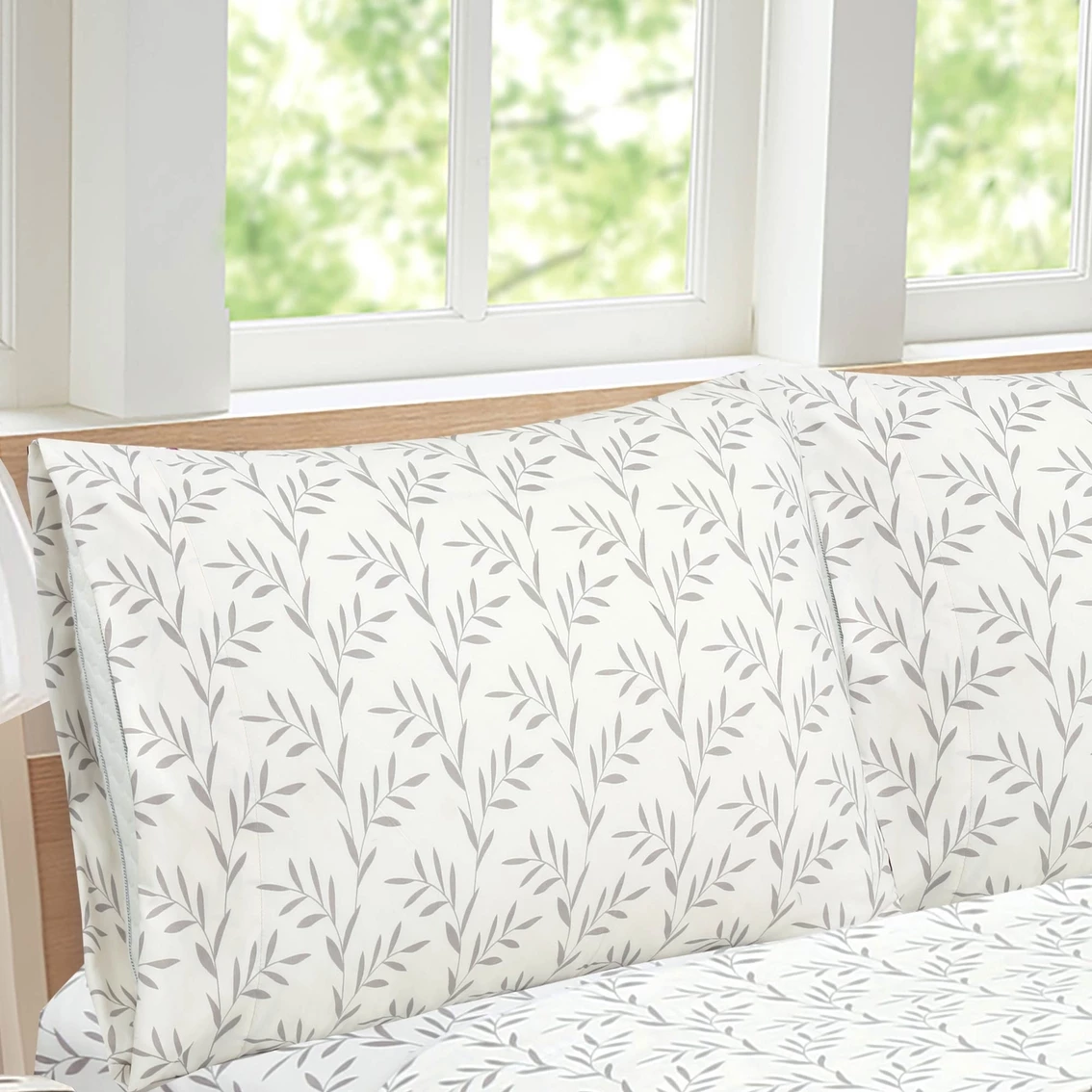 Deals ✨ Harper Lane Grove Leaf Taupe Sheet Set ✔️ 5 Deals ✨ Harper Lane Grove Leaf Taupe Sheet Set ✔️ - Image 3