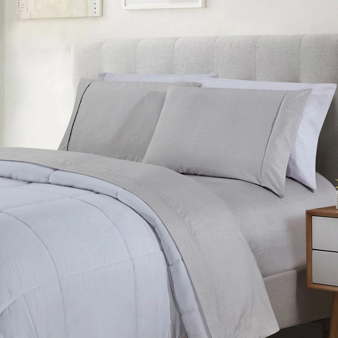 Best Pirce ???? Bibb Home Printed Microfiber Sheet Set 4 Pc. ???? 7 Best Pirce ???? Bibb Home Printed Microfiber Sheet Set 4 Pc. ???? - Image 5