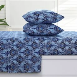 Top 10 ???? Azores Sofi Paisley 170 GSM Flannel Extra Deep Pocket Sheet Set ⭐