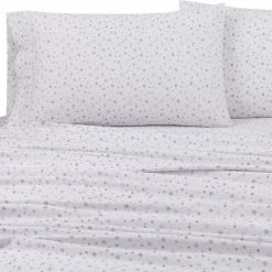 Best reviews of ???? Style Selections 100% Cotton Snowflake Flannel 4 Pc. Sheet Set ????