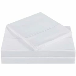 New ???? Charisma Home 310 Thread Count Classic Solid Cotton Sateen Sheet Set ????