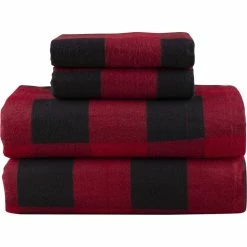Brand new ✔️ Style Selections 100% Cotton Buffalo Plaid Flannel 4 Pc. Sheet Set ???? -Ella Jayne shop unnamed file 773
