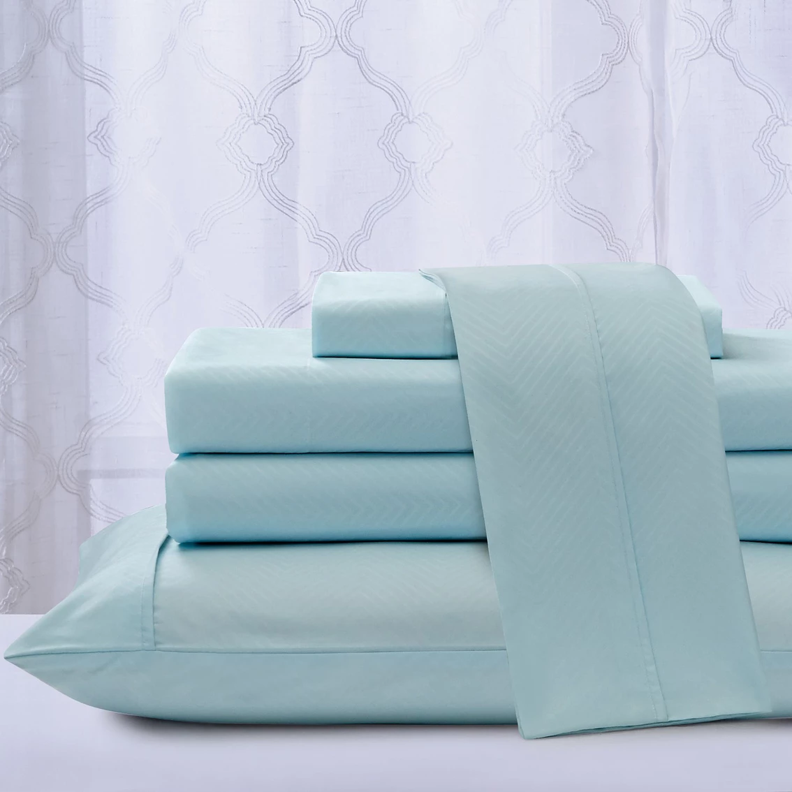 Discount ???? Kathy Ireland Home Kathy Ireland Chevron Embossed Microfiber Sheet Set 4 Pc. ???? 3 Discount ???? Kathy Ireland Home Kathy Ireland Chevron Embossed Microfiber Sheet Set 4 Pc. ????