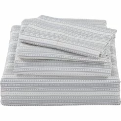 Wholesale ???? Harper Lane Fairview Grey Stripe Sheet Set ????