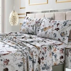 Budget ???? Tribeca Living Amalfi Printed 300 TC Cotton Sateen Extra Deep Pocket Sheet Set ❤️ -Ella Jayne shop unnamed file 837