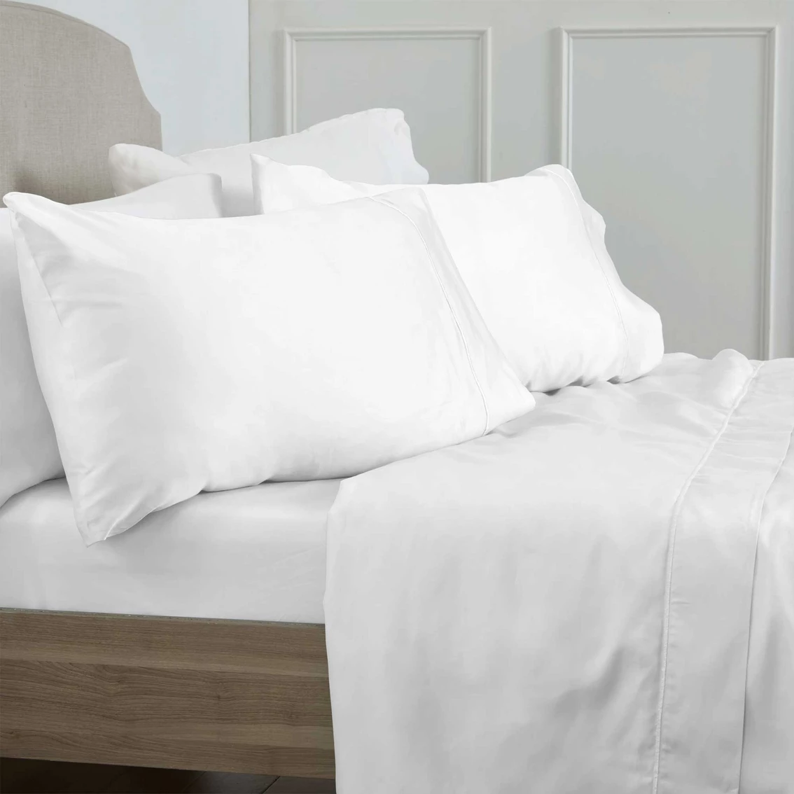 Promo ⭐ Nile Delta 400 Thread Count Egyptian Cotton Sheet Set ✔️ 4 Promo ⭐ Nile Delta 400 Thread Count Egyptian Cotton Sheet Set ✔️ - Image 2