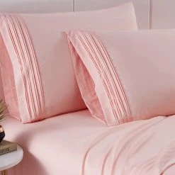 Cheap ???? Spirit Linen Home Solid Pleated Sheet Set (3 Pc. Or 4 Pc.) ???? -Ella Jayne shop unnamed file 93