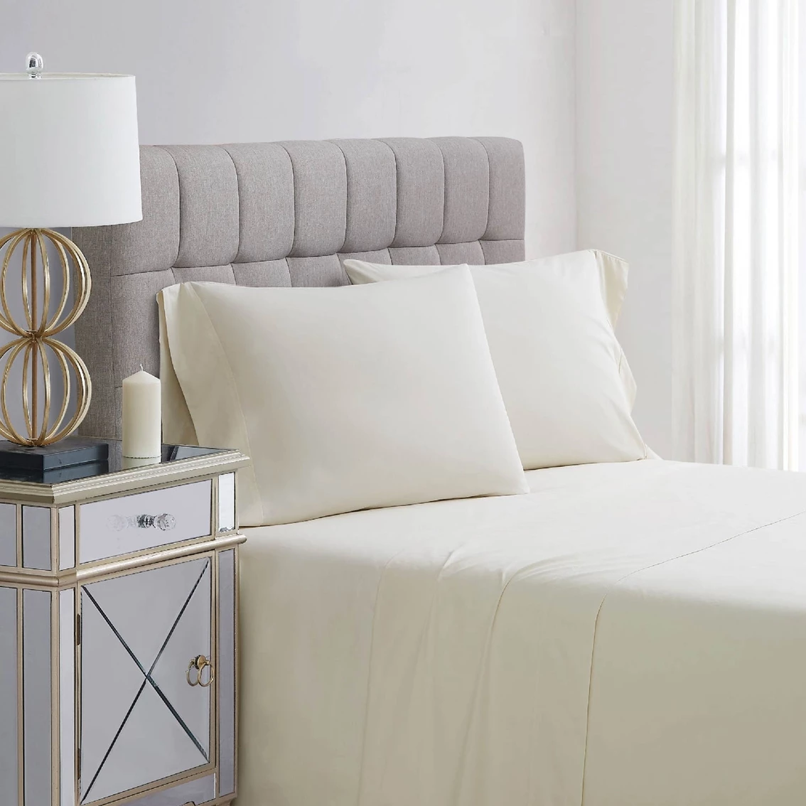 Best deal ???? Charisma 400 Thread Count Percale Cotton 3 Pc. Twin Sheet Set ???? 6 Best deal ???? Charisma 400 Thread Count Percale Cotton 3 Pc. Twin Sheet Set ???? - Image 4