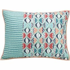 Best Sale ???? Vera Bradley Go Fish Quilted Pillow Sham ⌛